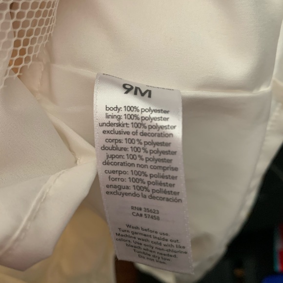 🐦Gold & Cream Polka Dot Special Occasion Dress 9M - Picture 7 of 7